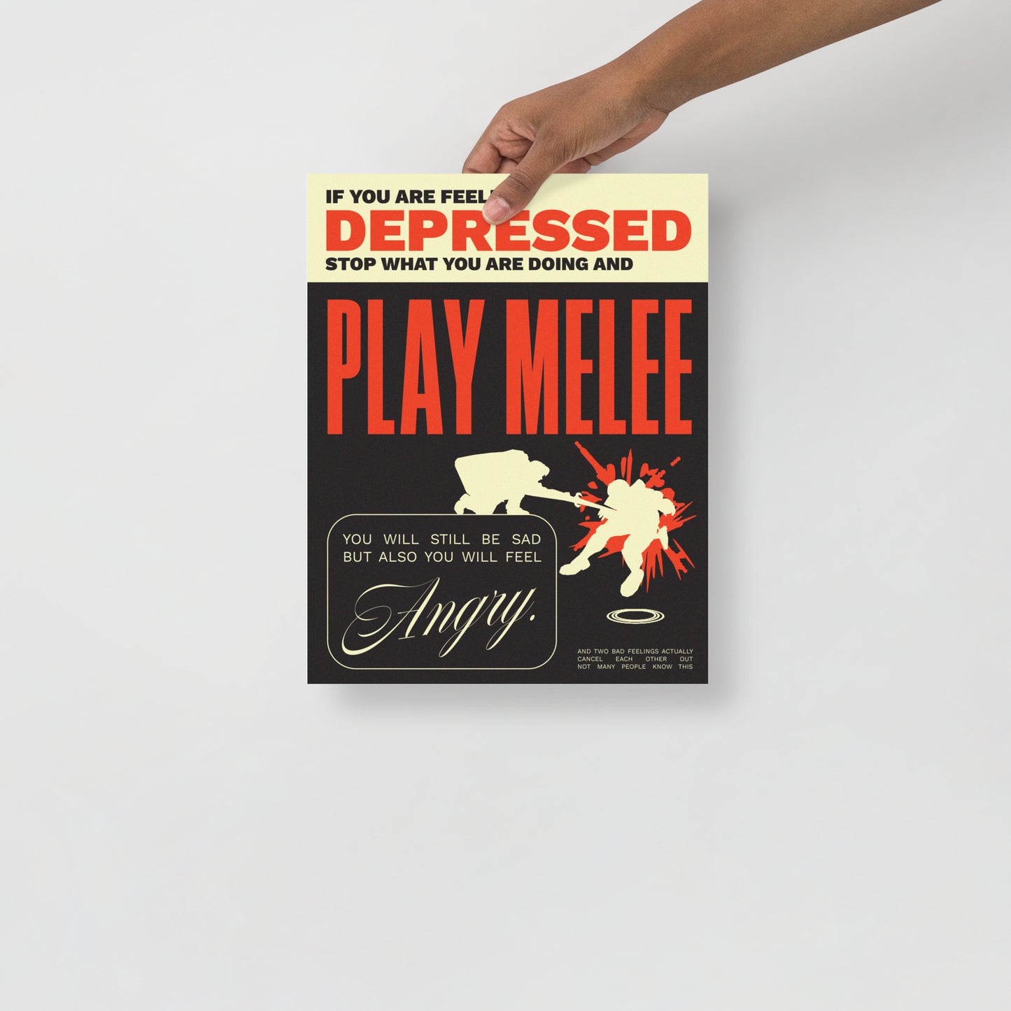 DEPRESSED MELEE (print)