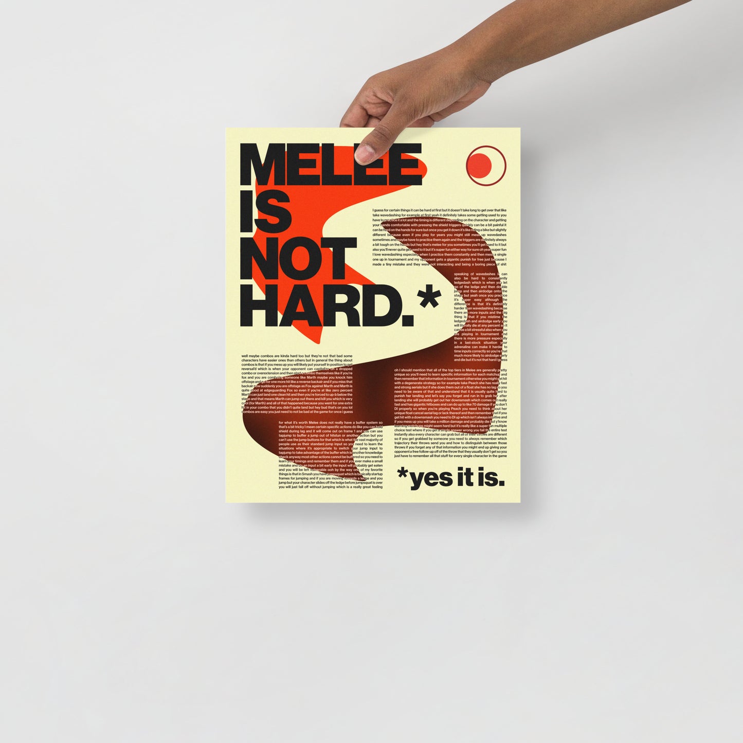 MELEE IS NOT HARD (print)