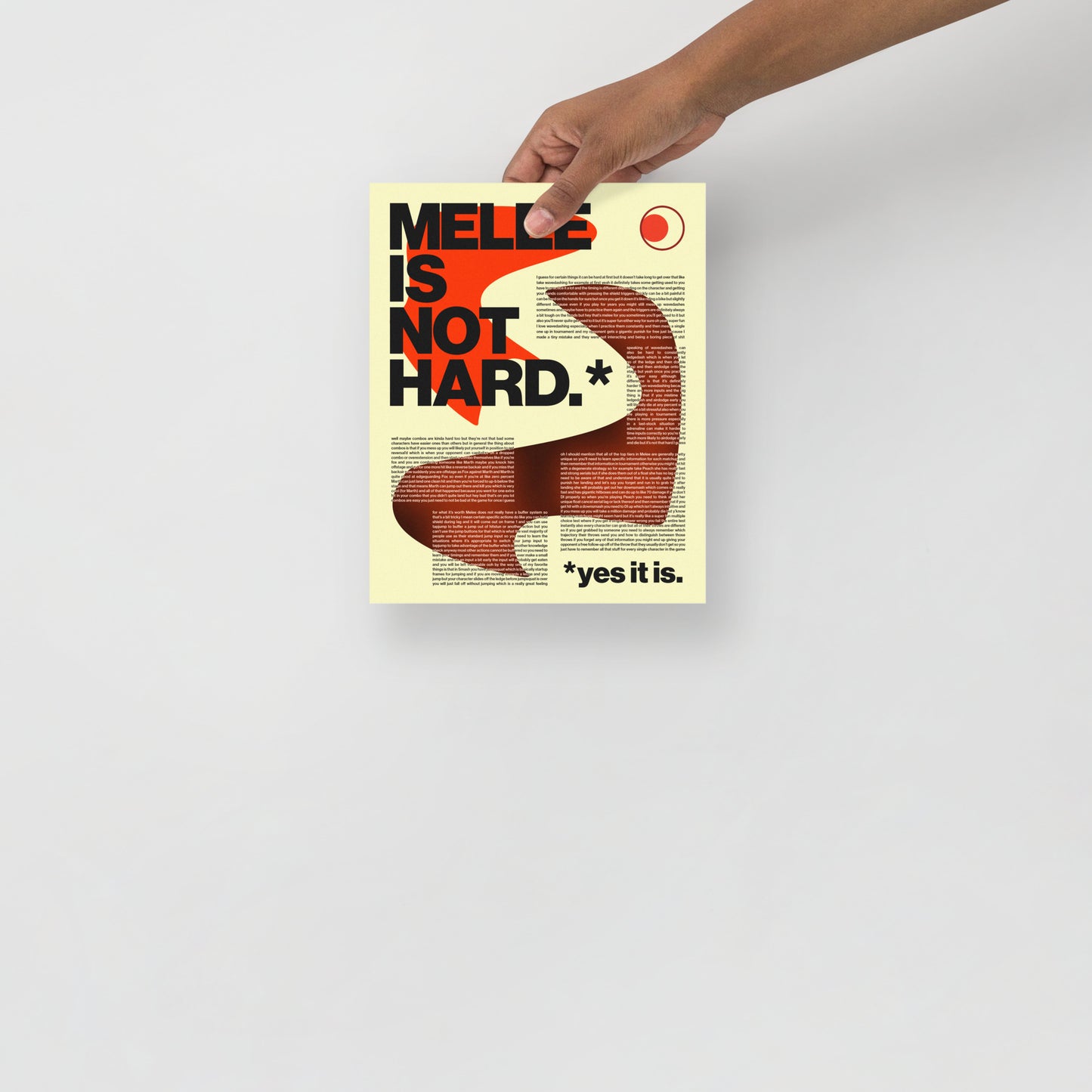 MELEE IS NOT HARD (print)