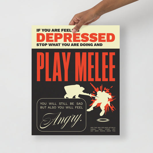 DEPRESSED MELEE (print)